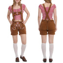 Germany Munich Bavarian Oktoberfest Lace-up Suede Material Lace-up Overalls
