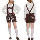 Germany Munich Bavarian Oktoberfest Lace-up Suede Material Lace-up Overalls