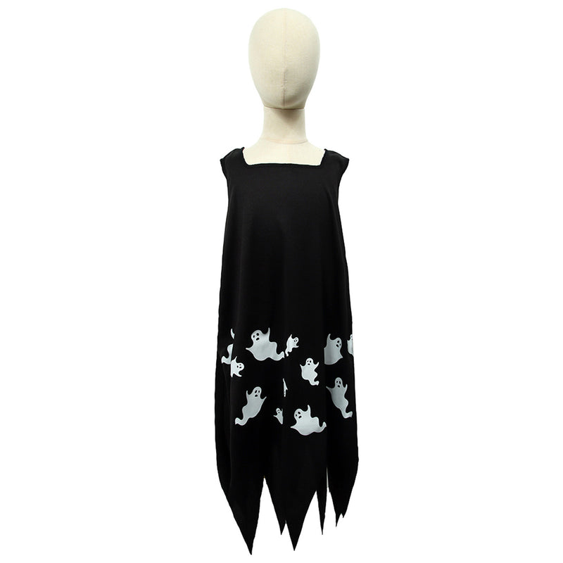 Ghostface White Ghost Cloak Cosplay Costume Black Party Robe Headgear