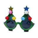 Girl Christmas Santa Claus Dress Red Velvet Dress with Glasses - AwwwCos