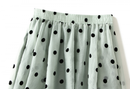 Girl Summer Mesh Polka Dot Print Knee Length Elegant Midi Skirts - AwwwCos