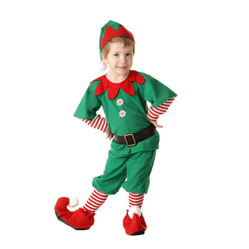 Girls Boys Men Women Christmas Santa's Helper Elf Cosplay Costume - AwwwCos