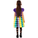 Girls Colorblock Traditional National Costume Boys Party Performance Playing Set