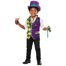 Girls Colorblock Traditional National Costume Boys Party Performance Playing Set