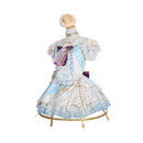 Girls LoveLive! Mari Ohara Cosplay Costume Knee Length Light Blue Lolita Dress