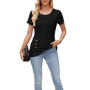 Girls Round Neck Asymmetrical Split Bodycon Dress Sweater