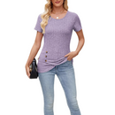 Girls Round Neck Asymmetrical Split Bodycon Dress Sweater