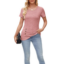 Girls Round Neck Asymmetrical Split Bodycon Dress Sweater