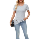 Girls Round Neck Asymmetrical Split Bodycon Dress Sweater