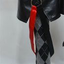 Gotham Knights Harley Quinn Cosplay Costume Jumpsuit Mini Coat - AwwwCos