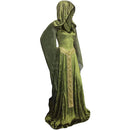 Gothic Renaissance Trumpet Sleeve Vintage Hooded Velvet Dress - AwwwCos