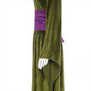 Green Dress Velvet Wizard Robe Purple Corset Belt Halloween Outfits