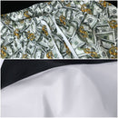 Grey Floral Color Block 2 Piece 80s Retro Hip Hop Disco Tracksuit Jacket Pants - AwwwCos