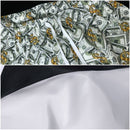 Grey Floral Color Block 2 Piece 80s Retro Hip Hop Disco Tracksuit Jacket Pants - AwwwCos