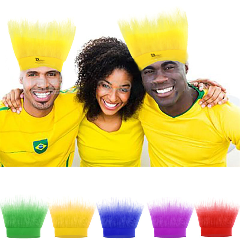 Hairy Headband Fun and Fuzzy Crazy Wig Accessory Perfect For Sports Parties - AwwwCos