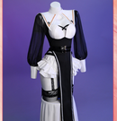 Halloween Adult Women Scary Nun Cosplay Costume Black Dress - AwwwCos