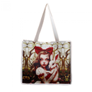 Halloween Fashion Ghost Head Printed Casual Large Capacity Shopping Bag - AwwwCos