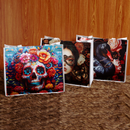 Halloween Fashion Ghost Head Printed Casual Large Capacity Shopping Bag - AwwwCos