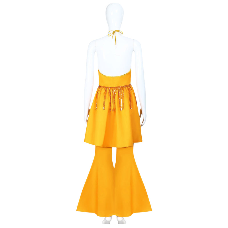 Halloween Harleen Women Quinzel Cosplay Costume Yellow Suit - AwwwCos
