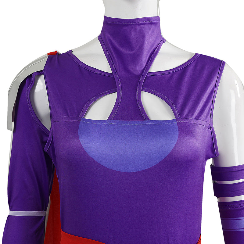 Halloween Party Purple Jumpsuit Psylocke Cosplay Costume