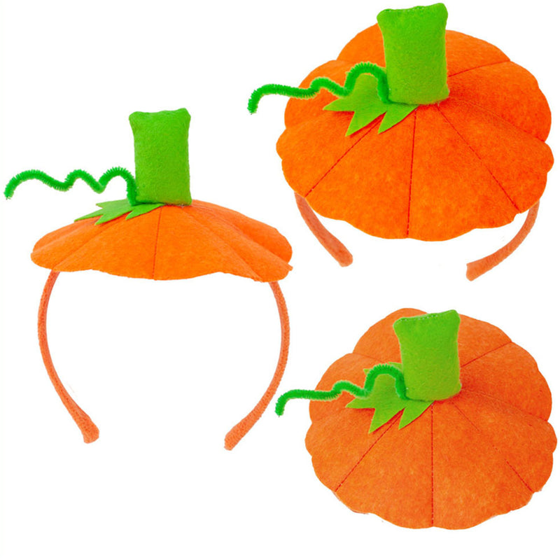 Halloween Pumpkin Cosplay Costume Headband Headwear Orange Tutus Skirt - AwwwCos