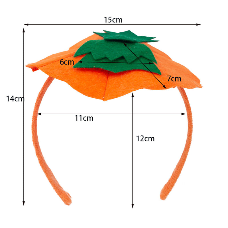 Halloween Pumpkin Cosplay Costume Headband Headwear Orange Tutus Skirt - AwwwCos