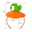 Halloween Pumpkin Cosplay Costume Headband Headwear Orange Tutus Skirt - AwwwCos