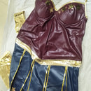 Wonder Woman Diana Cosplay Costume Superhero Adult Leather Sexy Dress - AwwwCos