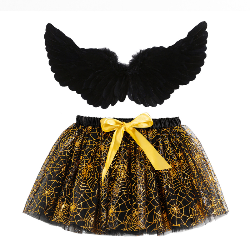 Halloween Spider Bat Wings Props Short Skirt Party Performance Decoration - AwwwCos
