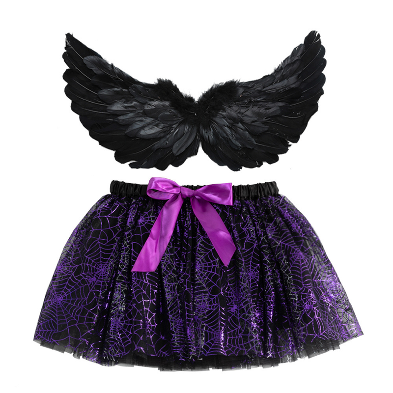 Halloween Spider Bat Wings Props Short Skirt Party Performance Decoration - AwwwCos