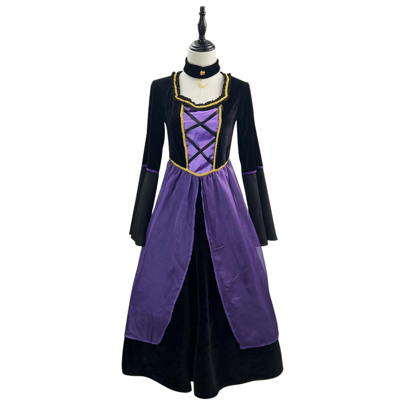 Halloween Witch Cosplay Costume Purple Ghost Dress Up Clothes - AwwwCos