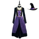 Halloween Witch Cosplay Costume Purple Ghost Dress Up Clothes - AwwwCos