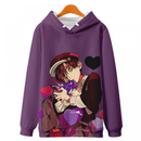 Hanako Kun Cosplay Costume Hoodie Printed Yugi Amane Hooded Fleece Coat