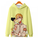 Hanako Kun Cosplay Costume Hoodie Printed Yugi Amane Hooded Fleece Coat