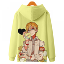 Hanako Kun Cosplay Costume Hoodie Printed Yugi Amane Hooded Fleece Coat