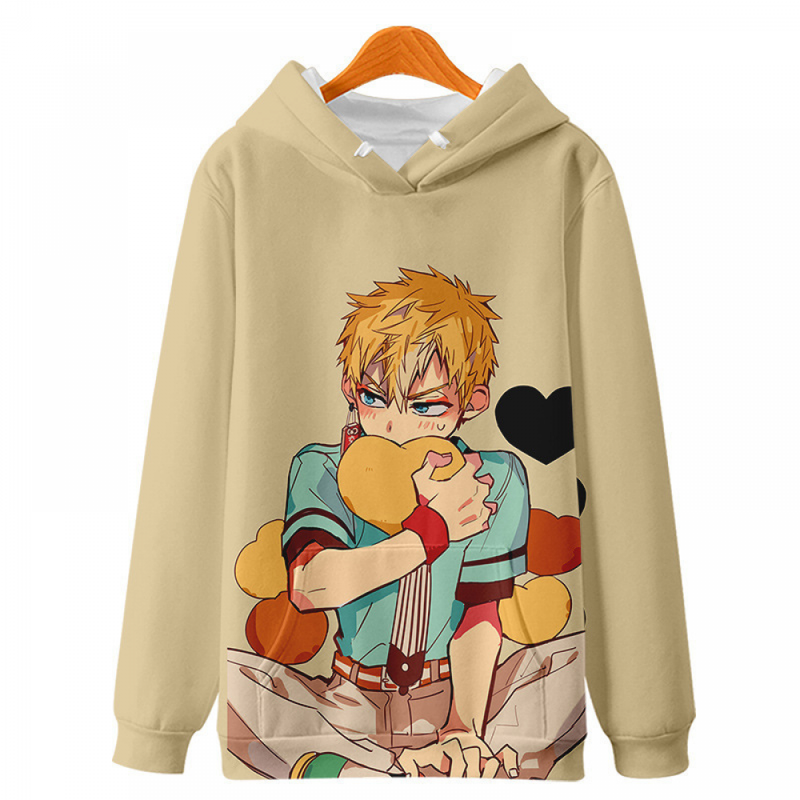 Hanako Kun Cosplay Costume Hoodie Printed Yugi Amane Hooded Fleece Coat