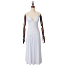Harley Quinn Sweetheart White A Line Backless Dress - AwwwCos