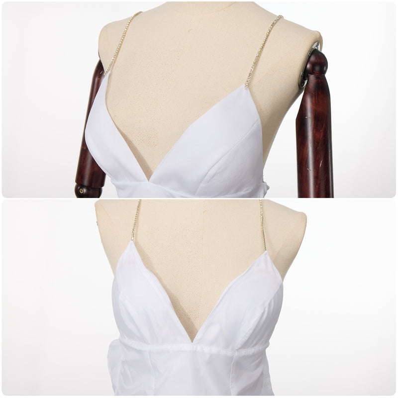 Harley Quinn Sweetheart White A Line Backless Dress