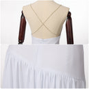 Harley Quinn Sweetheart White A Line Backless Dress - AwwwCos