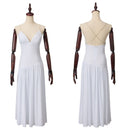 Harley Quinn Sweetheart White A Line Backless Dress - AwwwCos