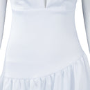 Harley Quinn White Backless in Stock Dress Cosplay Costume