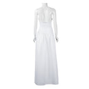Harley Quinn White Backless in Stock Dress Cosplay Costume