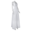 Harley Quinn White Backless in Stock Dress Cosplay Costume