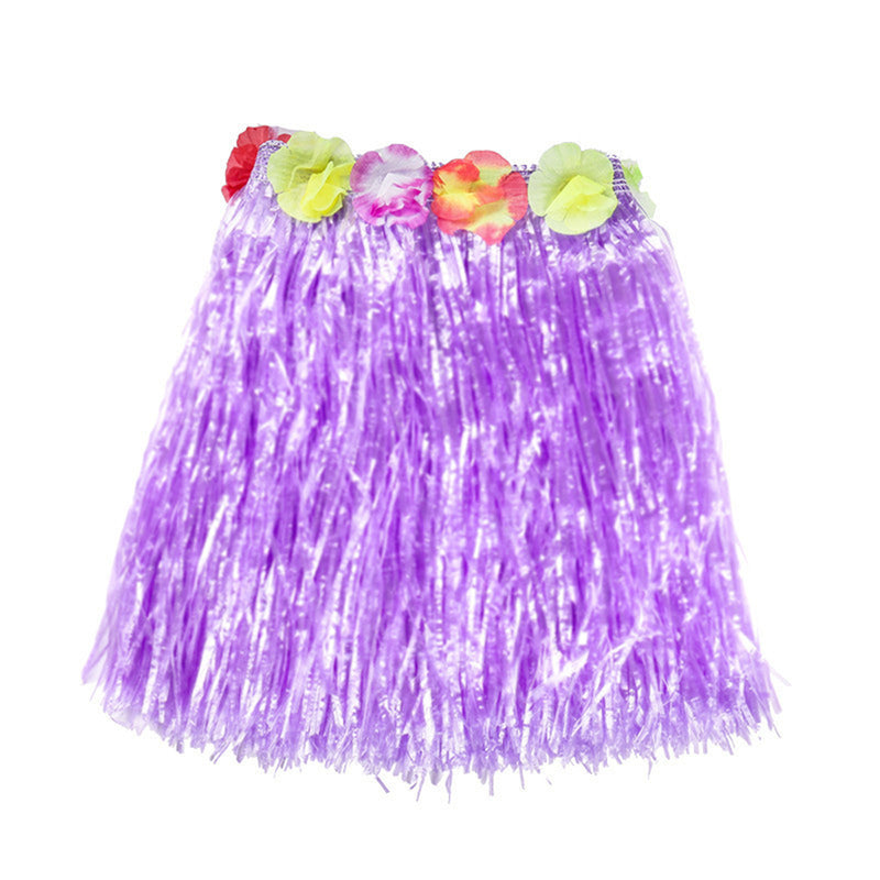 Hawaiian Cosplay Hula Grass Skirt Flower Dance Party Decorations Garland - AwwwCos