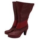 AwwwCos Hazbin Hotel Alastor Cosplay Shoes Boot High Heels Leather Shoes Boots for Women Men Halloween Carnival - AwwwCos