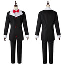AwwwCos Hazbin Hotel Husk Cosplay Costume Suit Shirt Coat Jacket Pants Halloween Outfit Uniform Bow for Women Men
