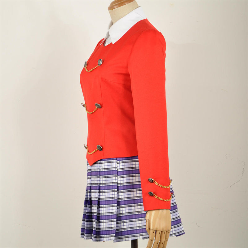 Heathers The Musical Rock Chandler Veronica Sawyer McNamara Duke Stage Uniform Dress Women Outfit Heather School