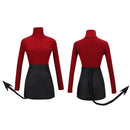 Helltaker Lustful Demon Modeus Cosplay Costume Black Suit - AwwwCos