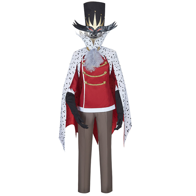 AwwwCos  Helluva Boss Stolas Cosplay Costume Magician Funny Suit Cloak Tops Pants Full Set