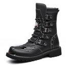 High Top British Style Shoes Workwear Knight Motorcycle Snowskin Boots - AwwwCos